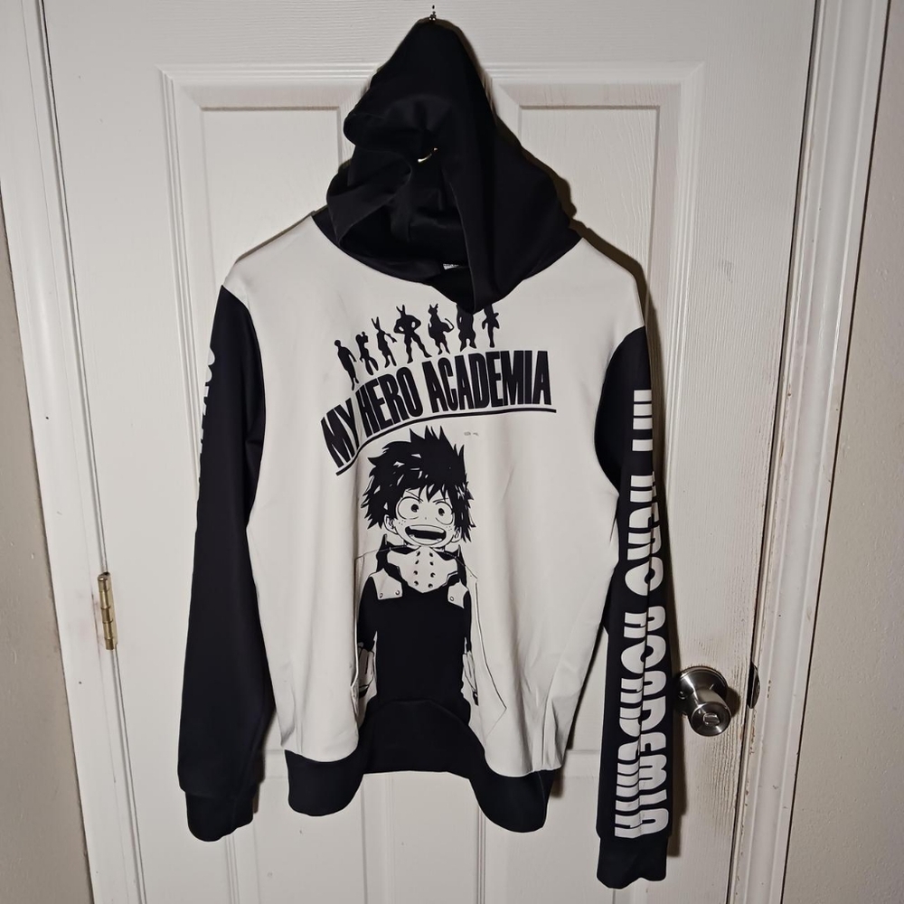 My Hero Academia Black and White Hoodie